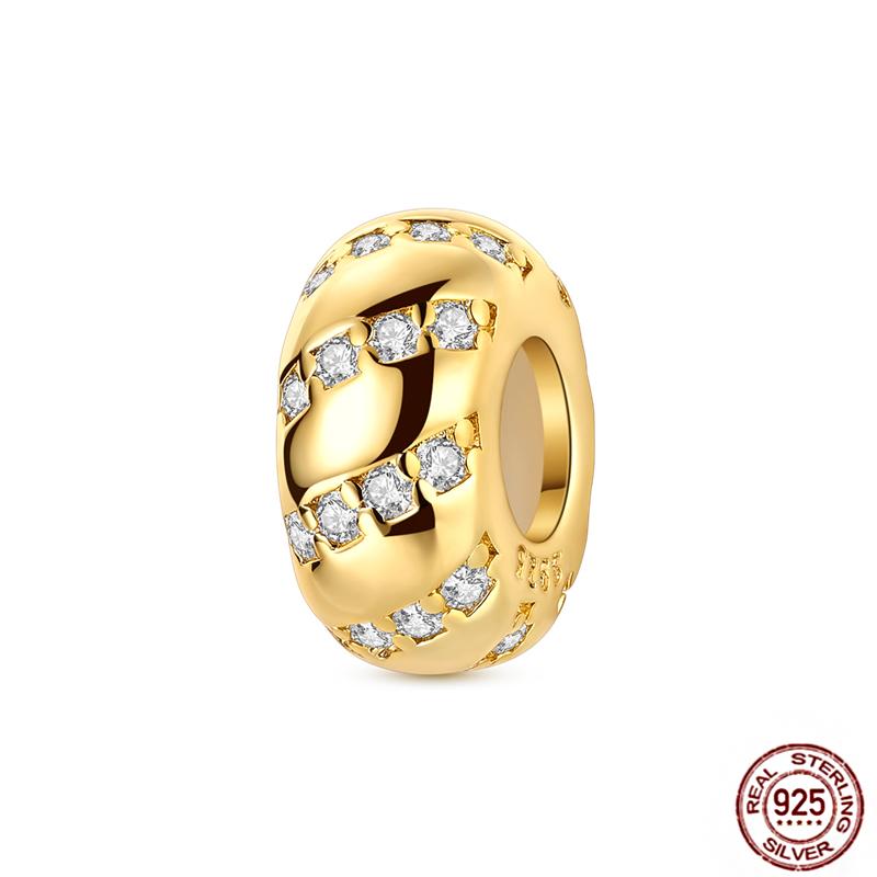 Copper Loveheart Charms Beads Cute Cat Panda Poker Phone Charm Pendant Fit Original Bracelet Diy Jewelry Women Gift