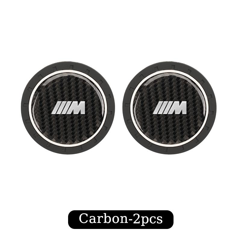 

2025 Hot 2PCS Car Drip Coaster Carbon Fiber Anti-slip Mat For BMW X1 X2 X3 X4 X5 3 Series 5 Series F10 F15 F25 F48 F20 G01 G02 G