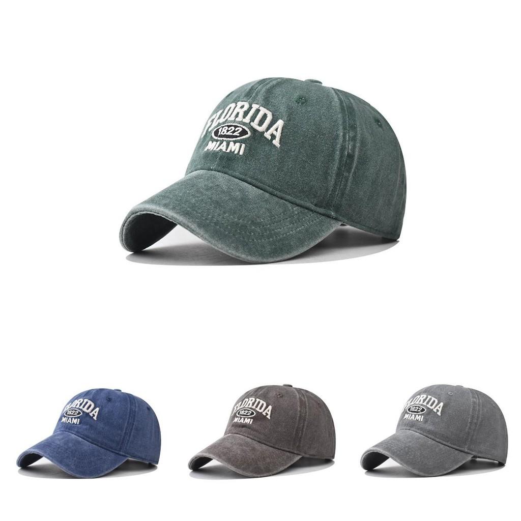 Letter Embroidery Florida Miami Baseball Cap Curved Brim Summer Travel Hats