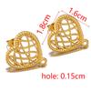 2pcs 4pcs Stainless Steel Love Heart Ear Studs Minimalist Stud Earrings Earplug for Women Girl DIY Accessories Jewelry Making