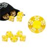 RPG Die Ten-sided Die K10 00-90 Yellow Transparent