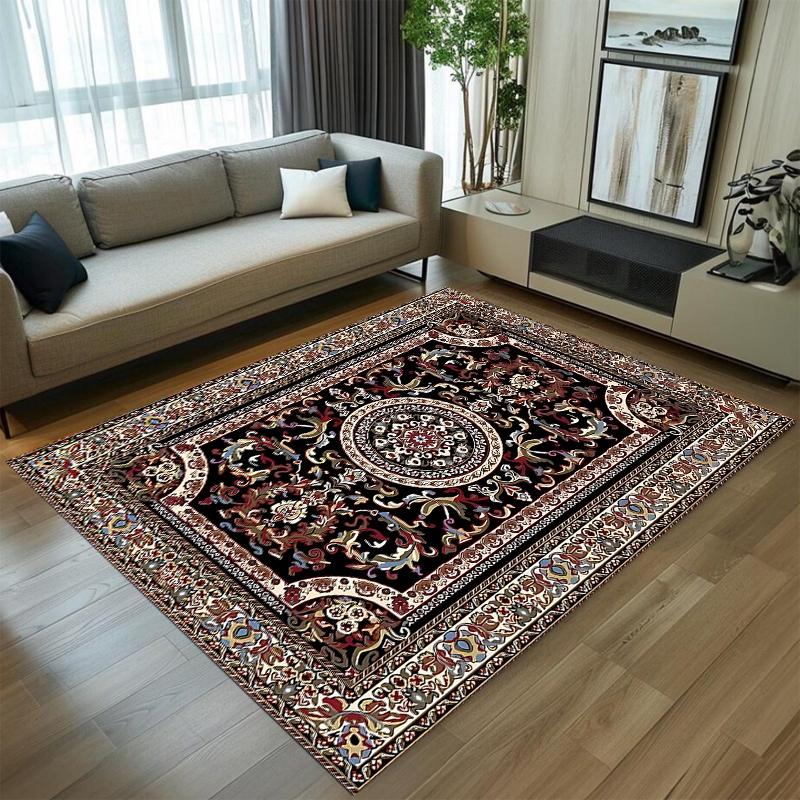 Persian Traditional Carpet Mat Rug Home Decoration Living Room Bedroom Floor Decor Vintage Pattern Non Slip Rugs Bedroom Decor