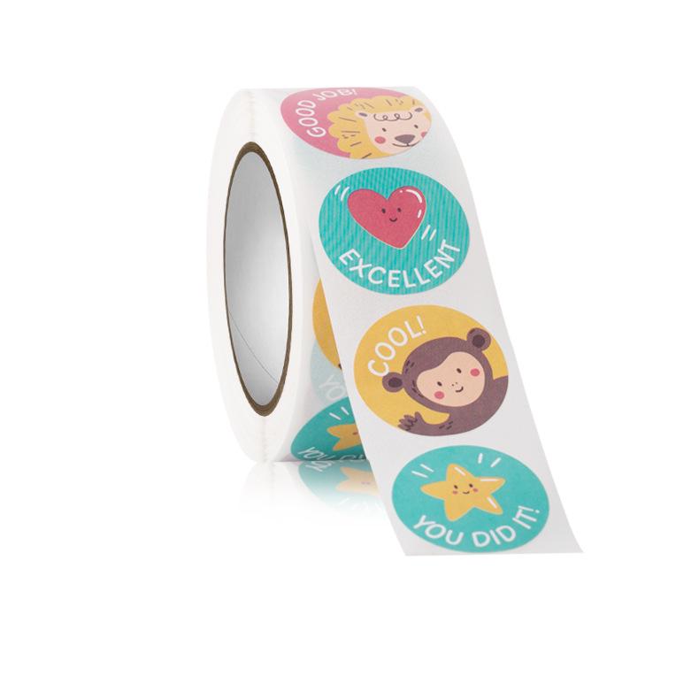 500 Sheets of Cute Animal Motivational Stickers for Kids - Reward, Praise, and Encourage Students
