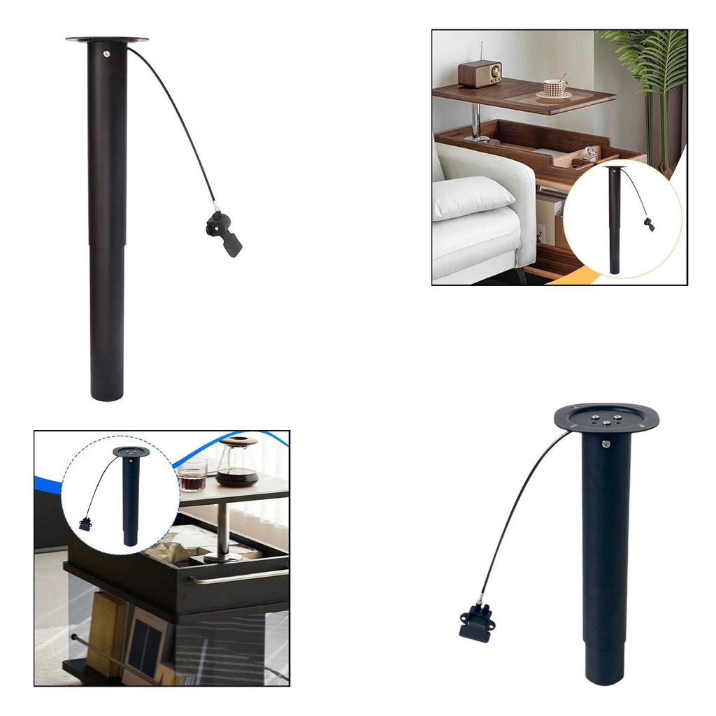 Coffee Table Lift Mechanism Hardware,Easy Installation,Vertical Fittings,Adjustable,Manual End Side Table Lifter Lifting Column