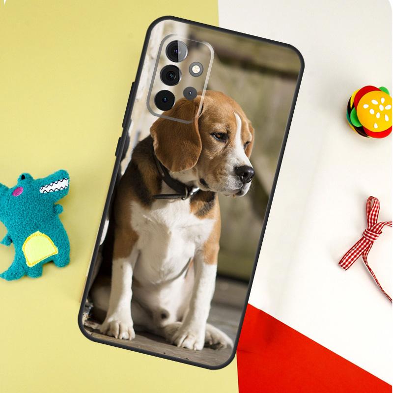 Cute Beagle Dog For Samsung Galaxy A54 A34 A14 A55 A35 A15 A53 A33 A13 A05 A06 A16 A22 A32 A52 Phone Case