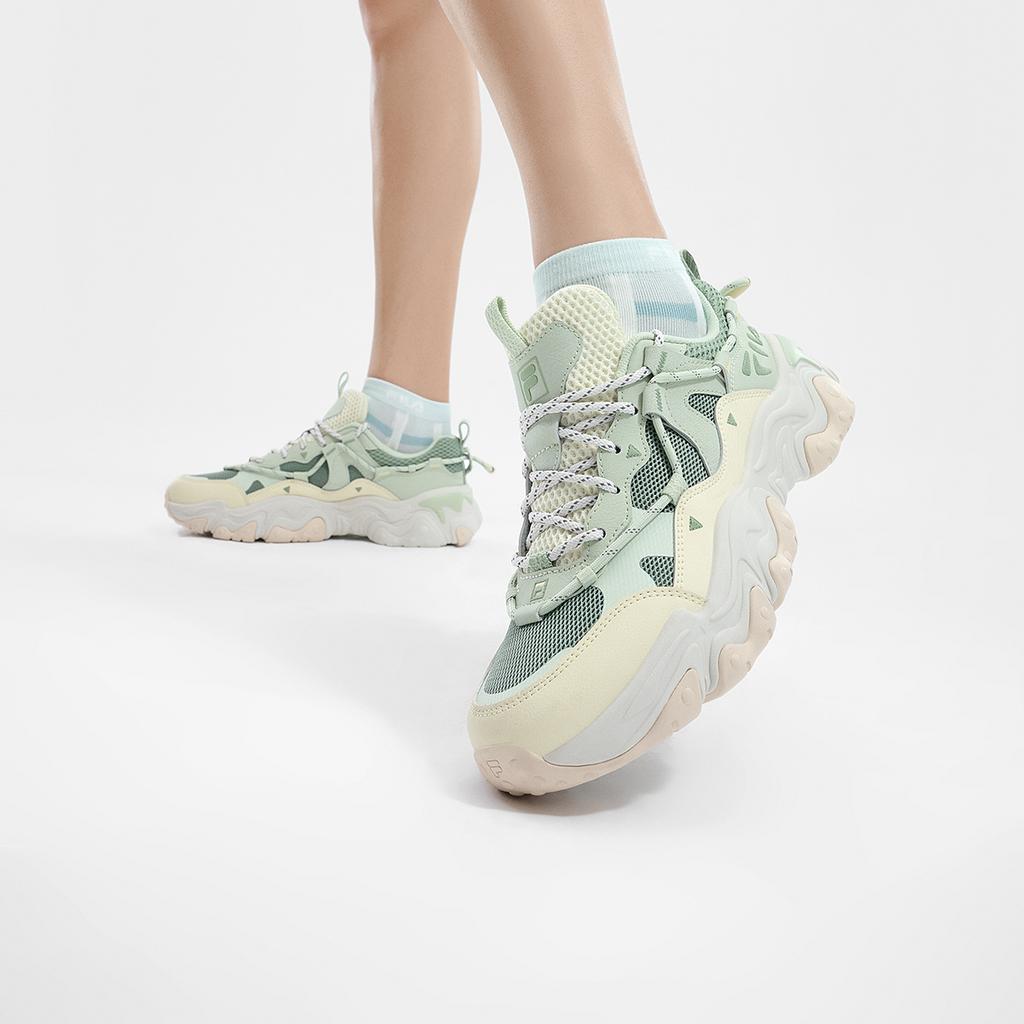 FILA Fluid 5 Cat Paw 5.0 Comfortable Versatile Low-Top Lifestyle Casual Shoes Women sneaker Green F12W422103FMB