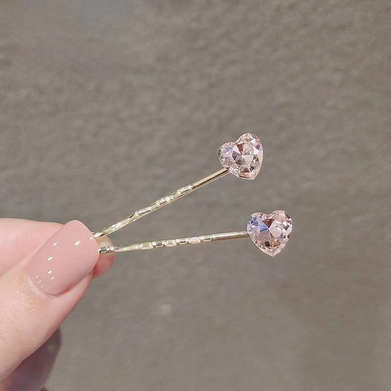 2/3/4PCS X-shaped Hair Clips Shiny Rhinestone Fashionable Small Hair Clips Fringe Decorative Clips ringe Decorative Clips