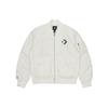 Converse SS22 Logo Loose Sports Retro Aviator Jacket Couple Style White Men's 10024169-A01