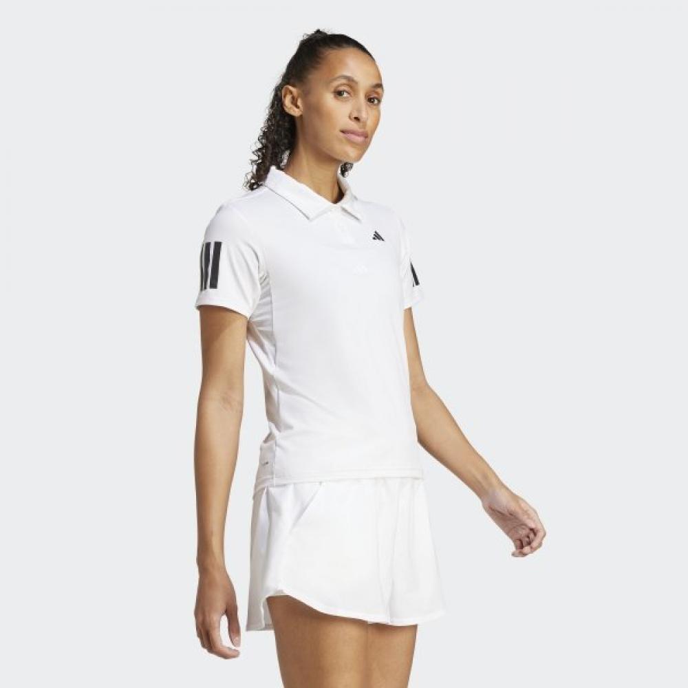 Adidas Women S Club tenniS Polo Shirt  A Free Shoulder Polo Shirt With climAcool Technology