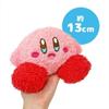 Kirby Fluffy Plush Toy with Toy Diamond, Approx. 13cm, Official Mascot (Kirby (Smile))
