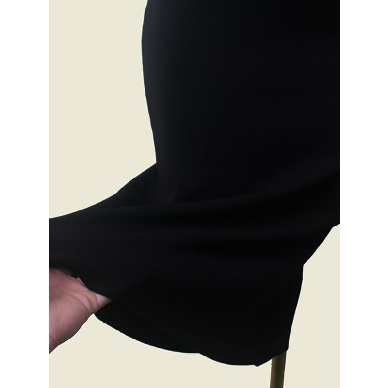2024 New Korean Style Hepburn Style Black Waist Hugging Slimming Mid-Length Sleeveless Vest Sling Dress Women