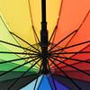 New special 16 bone plain rainbow umbrella long handle straight rod umbrella windproof umbrella umbrella umbrella umbrella