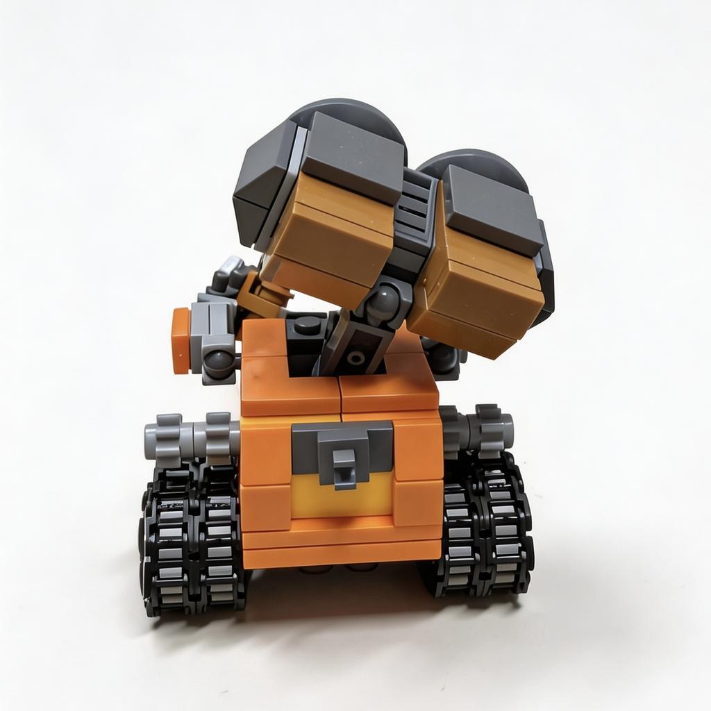Mini Robot Moc Building Bricks Toys 217Pcs Tracked Bot Model Classic Movie Blocks Dolls Kids And Adult Gifts