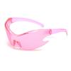 Oversized Futuristic Y2k Shield Sun Glasses for Men Women Wrap Around Fashion Superhero Chic Sunglasses Shades