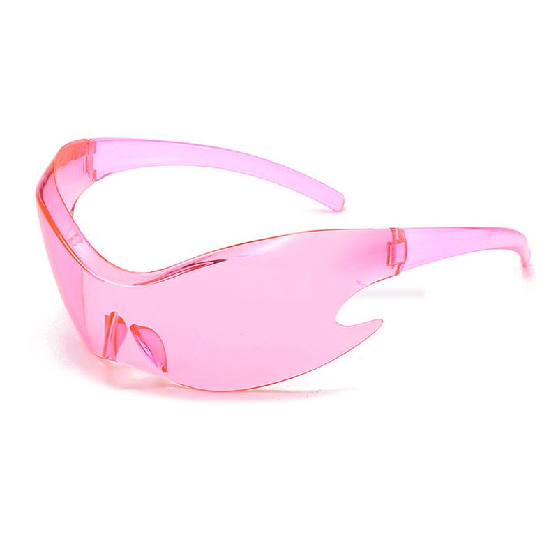 Oversized Futuristic Y2k Shield Sun Glasses for Men Women Wrap Around Fashion Superhero Chic Sunglasses Shades