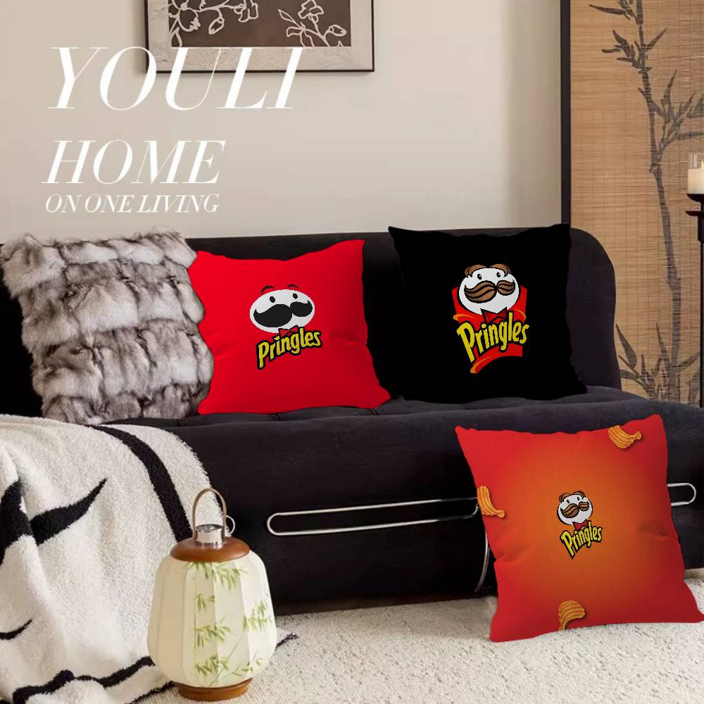 Fashion P-Pringles L-LLC Lucky Dragon Pillow Cover Sofa Cushion Cover Home Room Decoration Children Gift