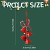 Christmas Bells For Door Metal Christmas Decoration Hangable Jingle Pendants With Bow For Wedding Party Home Farmhouse Indoor