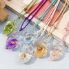 DW91 5pcs Transparent Luminous Acrylic Conch Charms Colorful Pendant DIY Jewelry Making Necklace Earrings Keychain Accessories