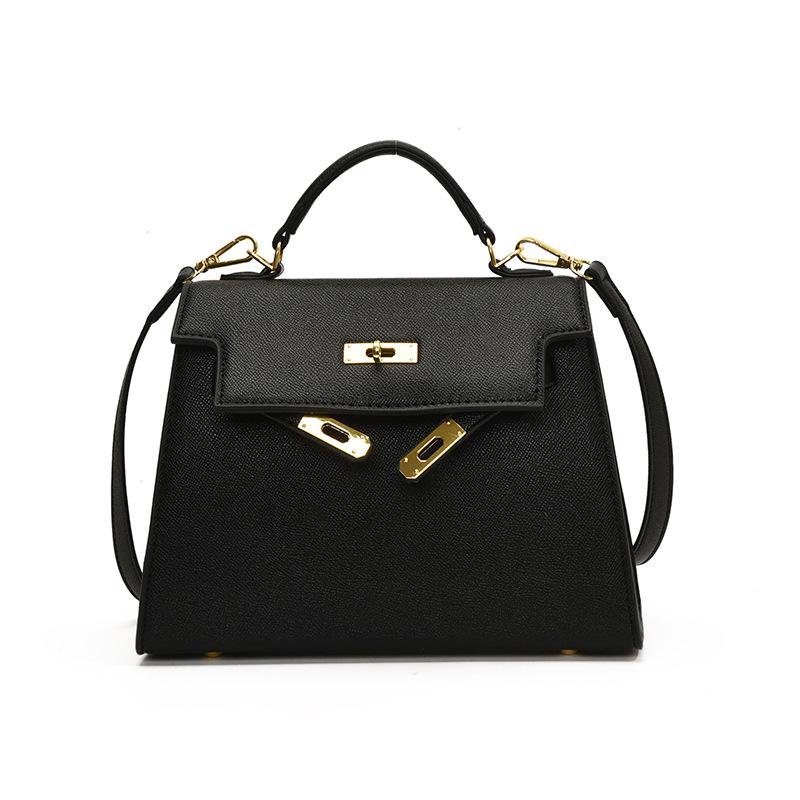 Premium bag palm pattern lock classic portable shoulder trendy women's bag