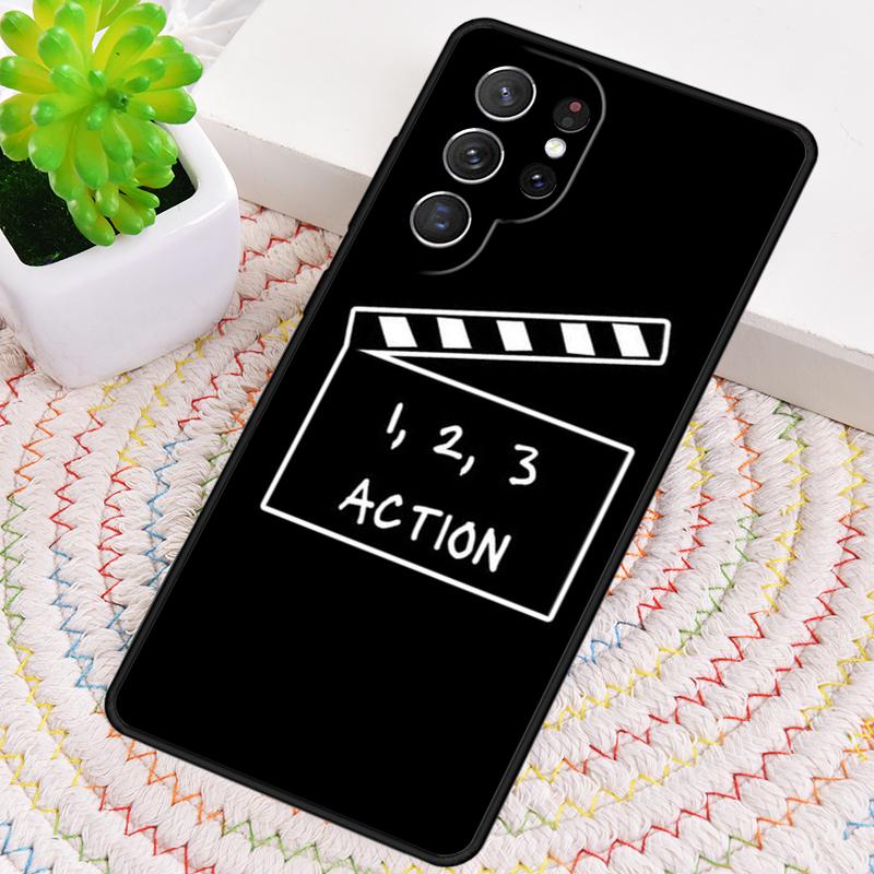 Clapperboard Phone Case for Samsung Galaxy note 10 pro S26 Ultra S23 S24 FE S25 S21 S22 PLUS shockproof Cove