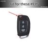 TPU Car Key Case Cover Key FOB Cover For Hyundai i10 i20 i40 iX35 Santa Fe Flip Key Case, keychain