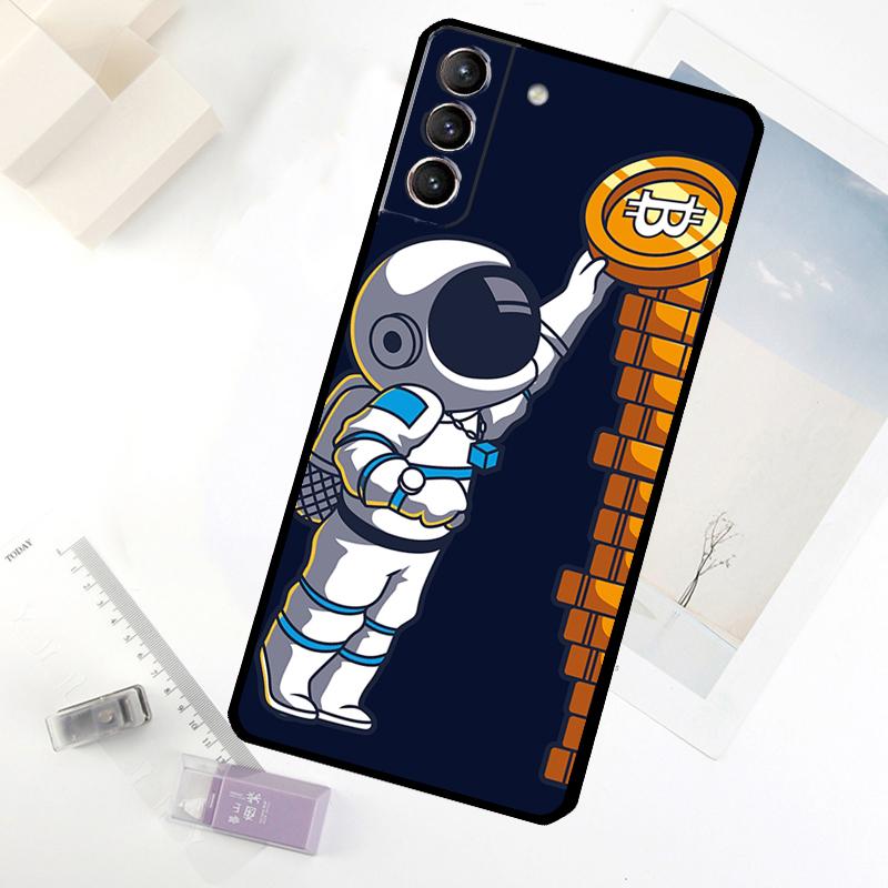 Bitcoin Coins Funny Phone Case For Samsung Galaxy S25 S24 S23 S22 S21 S20 S26 Ultra S10 Plus S23 FE S25 FE Cover