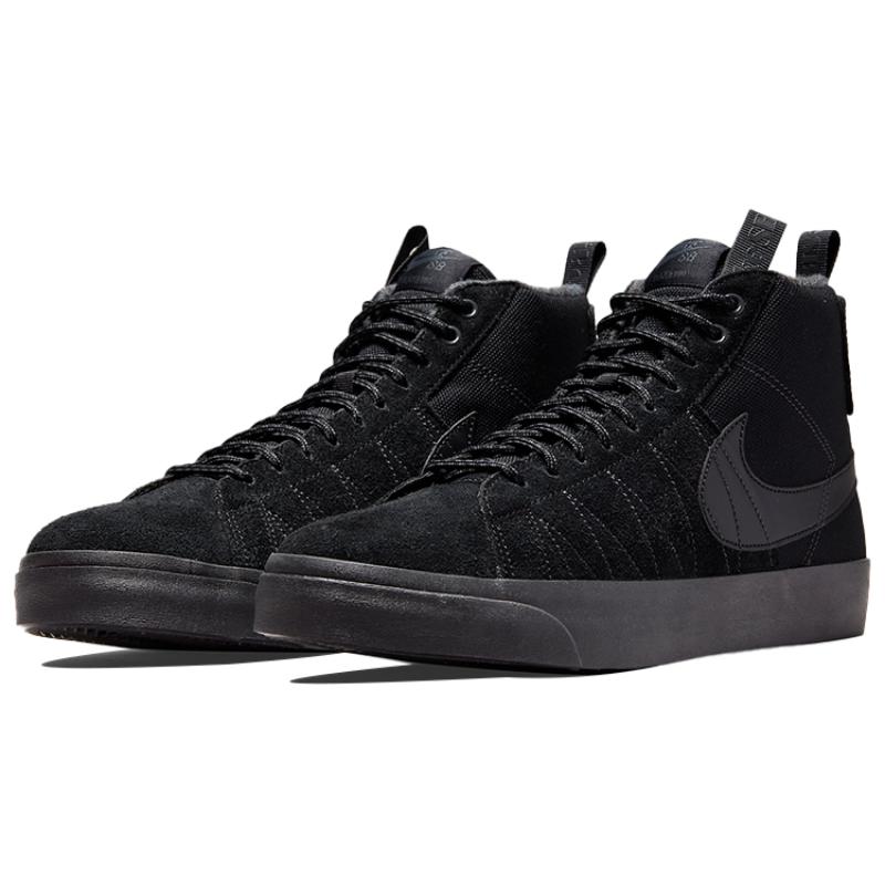 Nike SB Blazer Mid Premium Acclimate Pack - Triple Black Skateboard Shoes DC8903-002