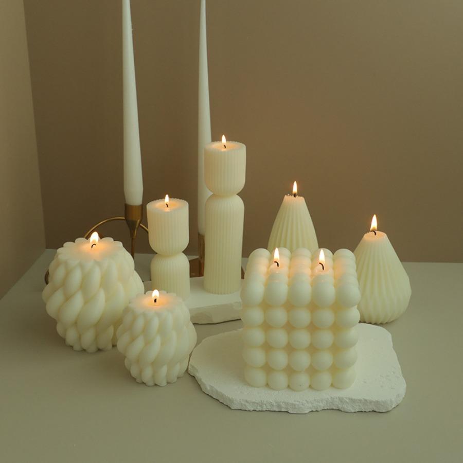 1pc Large Size Bubble Cube Scented Candle Home Decor Handmade Soy Wax Aromatherapy Candle Party Decoration Smokeless Candles