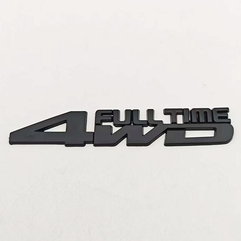 3D Metal Car Styling Logo Full Time 4WD Badge Trunk Fender Side Stickr Emblem For Jeep Compass Grand Cherokee Toyota Accessories