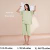 Women's Summer Short-Sleeve Modal Cotton Pajama Set with Chest Pad