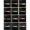 10Pcs Luminously Squid Jigs Hook Fishing Lures Baits Hard Artificial Shrimp Baits with Hook Hard Night Fishing Baits