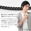 Phiten Titanium Carbon Chain Bracelet L 19cm Pure Titanium Coating Black Accessory for Men and Women