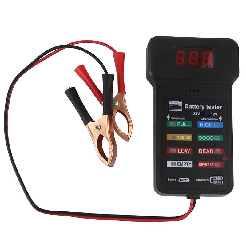 12V/24V Car Battery Voltage & Capacity Tester 12/24V Battery Tester