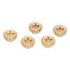 12 Pcs Tuning Peg Gear 12mm Diameter 1:18 Ratio Hex Hole Metal Guitar Machine Heads Mount Gear Gold