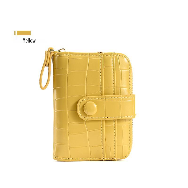 2024 Women's Crocodile Pattern Card Holder: Compact Accordion Wallet with Multi-Card Slots and Zipper