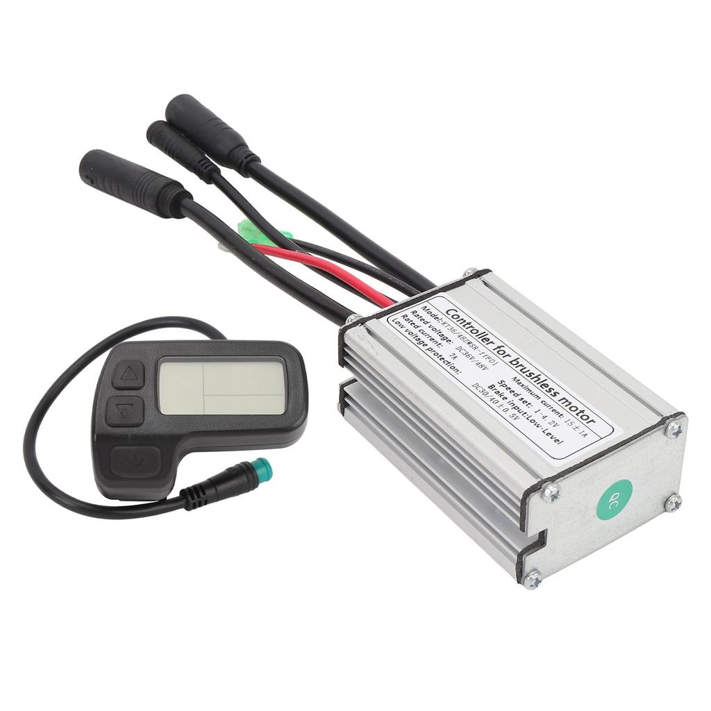 Electric Scooter Conversion Kit 36 48V 15A 250W Brushless Motor Controller LCD Display 130X Thumb Throttle Kit