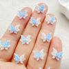 50 Stück Harz Süßer 3D Mini Schmetterling Flache Rückseite Strassstein Scrapbooking DIY Basteln Für Nagel Dekor Schmuck Zubehör