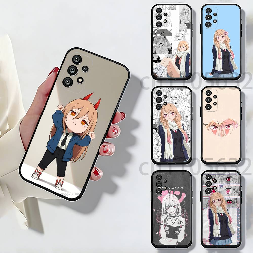 Marin Kitagawa Phone Case For Samsung Galaxy A13,21s,22,31,32,52,53,71,80,A91 Soft Black Shell