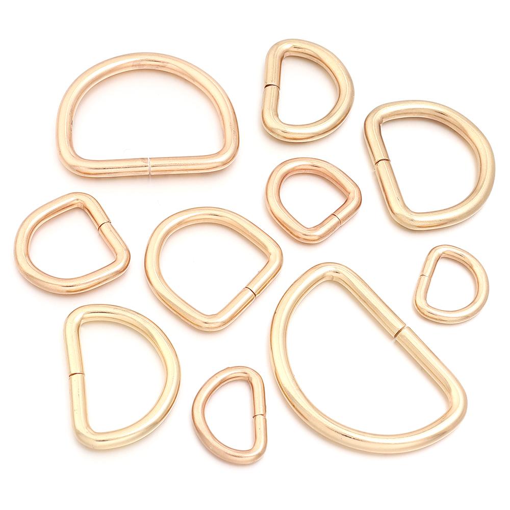 10-20pcs Metal D Ring Adjustable Buckle Clasp For Webbing Backpacks Straps Bags Cat Dog Collar Chain Buckles DIY Accessorie