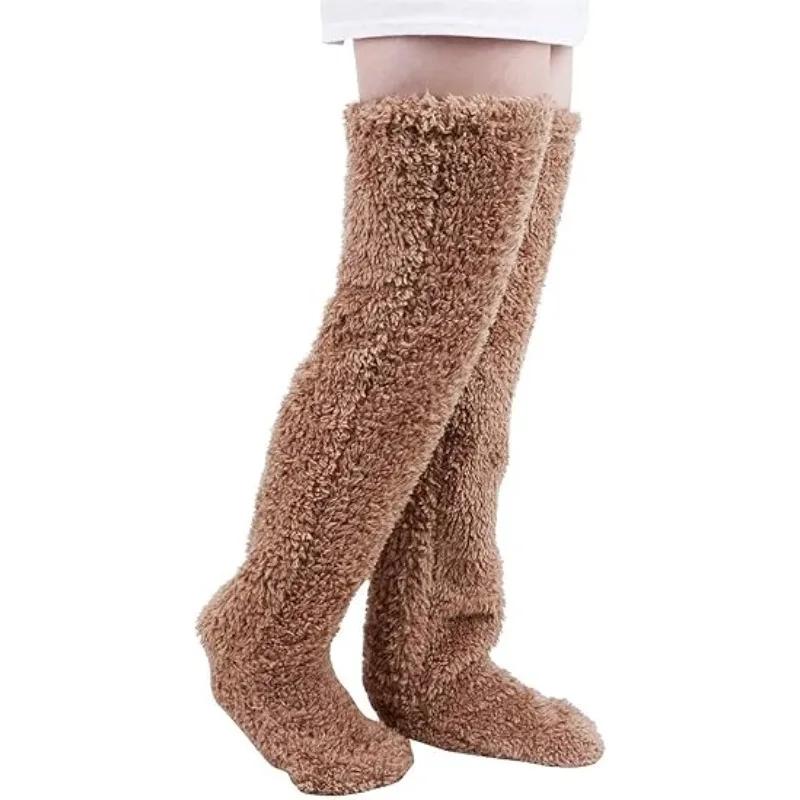 Vinter Varma Fötter Strumpor Kvinnor & Män Multifunktionella Sovsockor Maskintvättbara Fotvärmare för Sänganvändning & Familjens Dagliga Användning