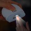 Elektrische Nagelschere USB-wiederaufladbar mit LED-Licht und Auffangbehälter für den Reisegebrauch