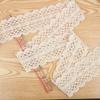 Wide-Edged Cotton Thread Lace Accessories Decorative Lace Ribbon Hollow Lace Book White Trim Printed Pattern Webbing