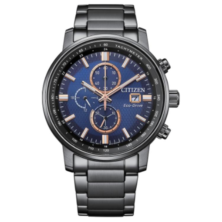 

CITIZEN Wrist Watch Collection 100m Water Resistant Light Powered Quartz Movement Stainless Steel Strap CA0845-83L Blue Dial