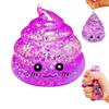 Neuartiger, knautschiger Kackhaufen-Stressball, Glitzer-Quetschspielzeug, lustiges Dehn- und Quetschspielzeug für Kinder und Erwachsene, Scherzgeschenk zum 1. April