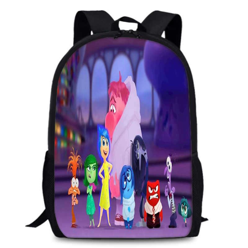 Spacious 15-inch Inside Out 2 Backpack Durable Oxford Cloth School Book Bag