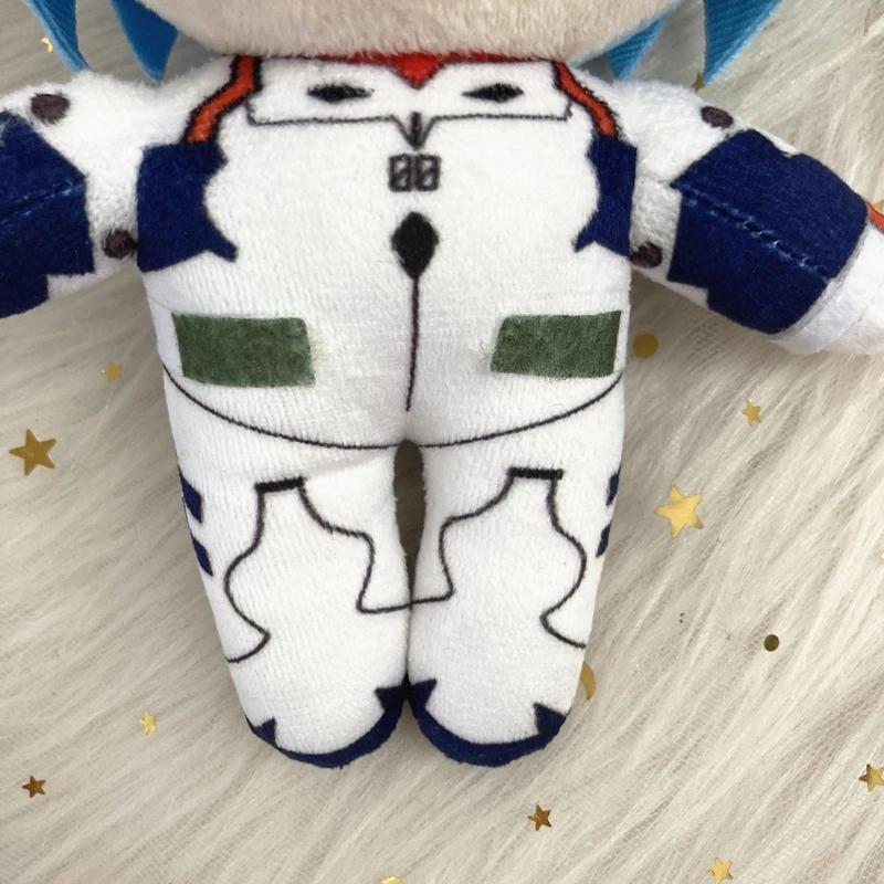 Pluszowa lalka Ayanami Rei 20 cm Kreskówka Anime Pluszowa zabawka Kawaii Pluszowa lalka Evangelion EVA Miękka wypchana Dekoracja pokoju Prezenty na Boże Narodzenie