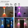 Rechargeable Wall Light: Wireless Bedside Lamp with Motion Sensor and Colorful Gradient for Bedrooms and Hallways
