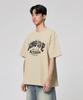 AGOD Arizona Camping Lettering Short Sleeve T-Shirt [Light Beige]