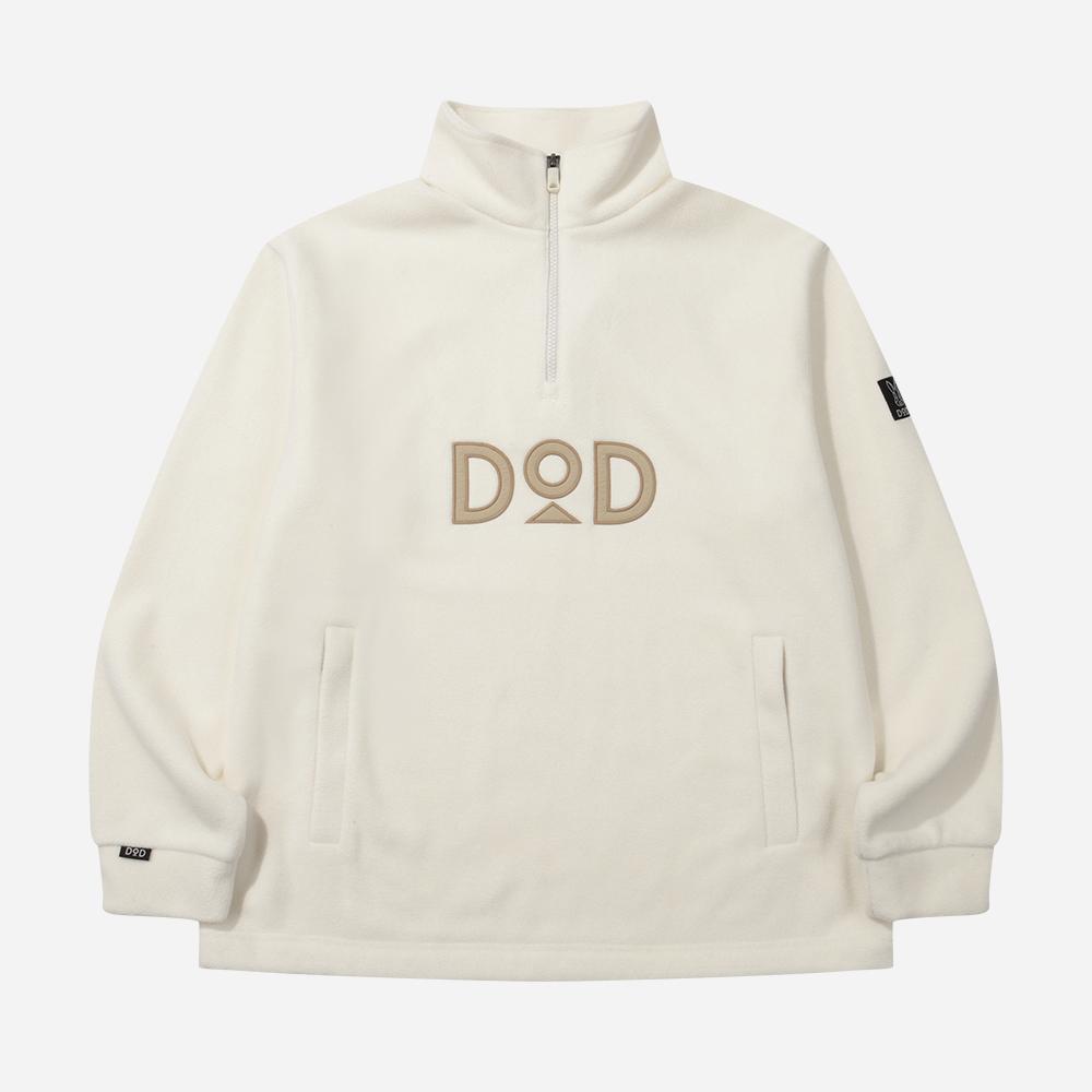 Dod Micro Fleece Basic Anorak - Ivory Dark