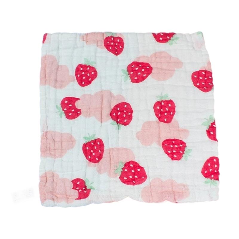 Cotton Baby Burp Cloth Soft and Breathable Newborns Washcloth for Teething Time Gentle Skin Care 30x30cm